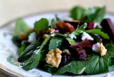 Arugula Salad with Beets and Goat Cheese