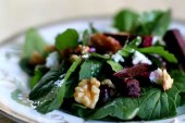 Arugula Salad with Beets and Goat Cheese